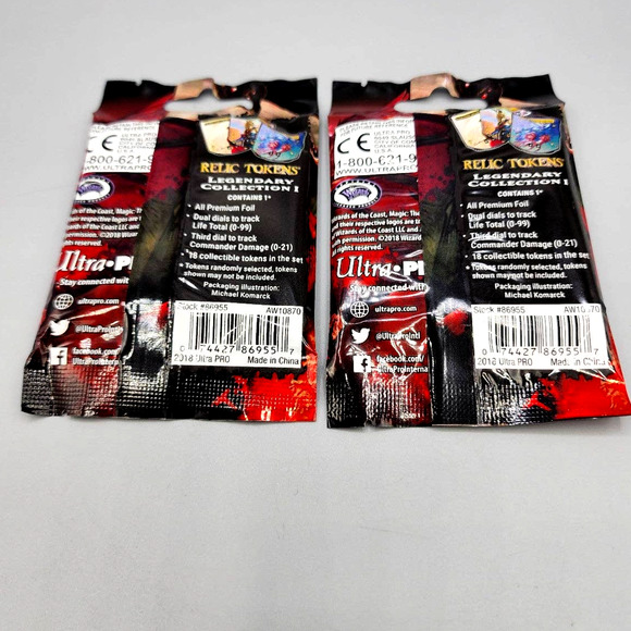Magic the Gathering Relic Tokens Legendary Collection, 2 packs Factory Sealed - Picture 2 of 4